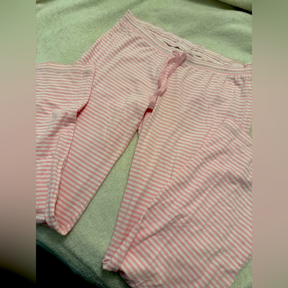Victoria’s Secret Pink Striped Pajama Pants